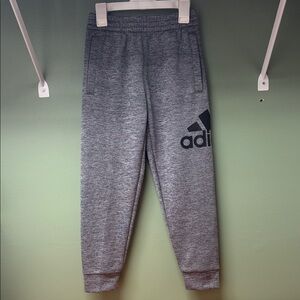NWOT Adidas Boys Heather Gray Joggers, size S (8)